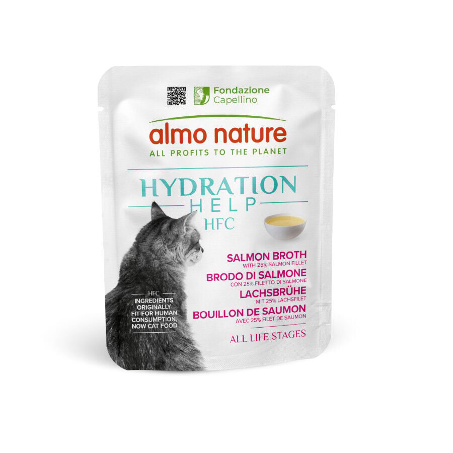 Almo Nature HFC Hydration Help Caldo de Salm&oacute;n sobre para gatos